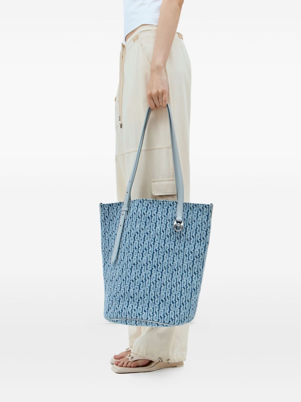 jacquard tote bag - 4
