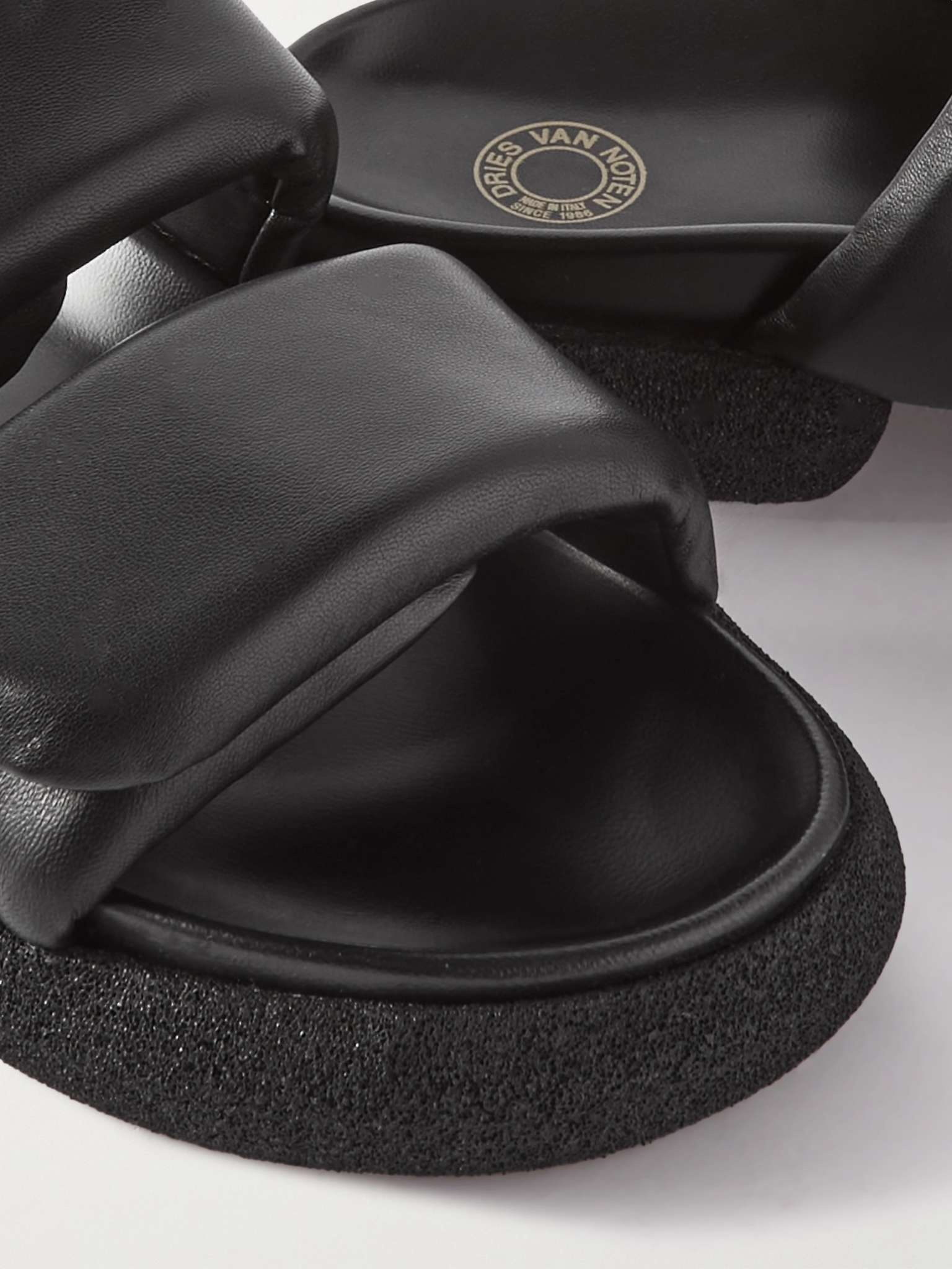 Padded Leather Sandals - 6