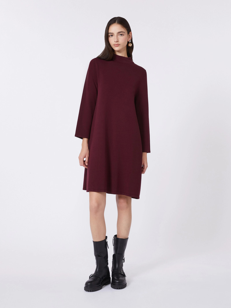 WEEKEND Max Mara Stretch viscose yarn dress - BORDEAUX outlook