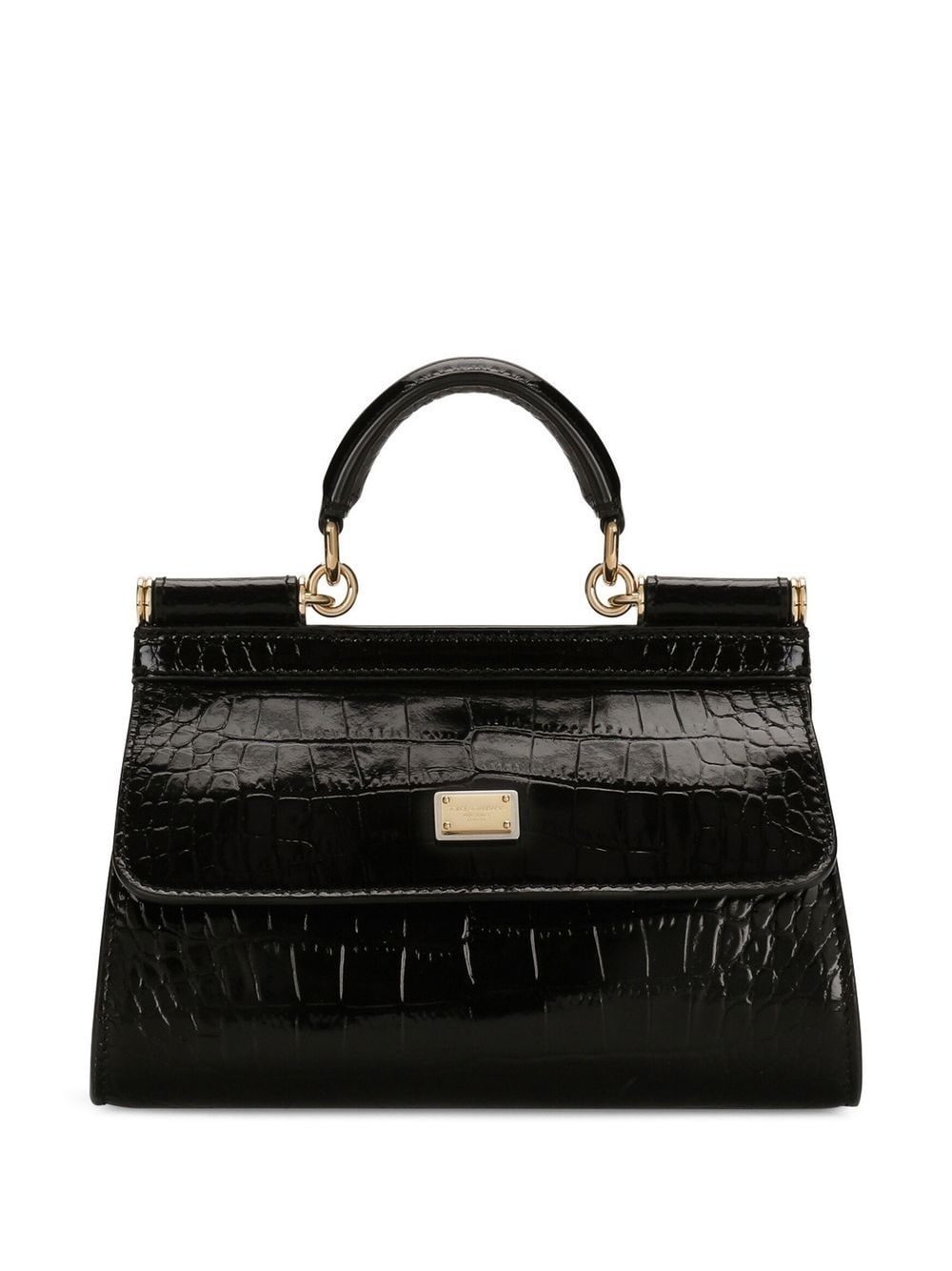 KIM DOLCE&GABBANA Sicily crocodile-embossed bag - 1