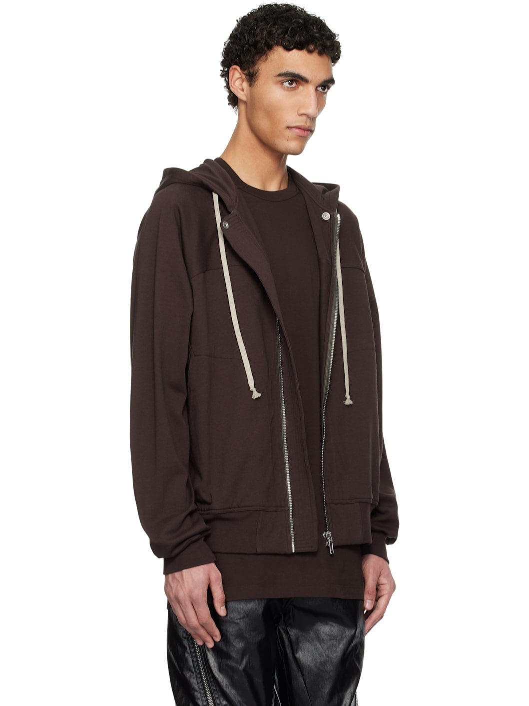 Brown Hollywood Windbreaker Hoodie - 2