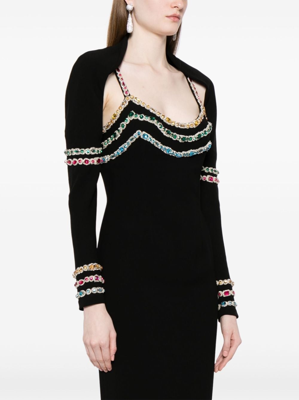 bead-embroidered cady bolero - 3