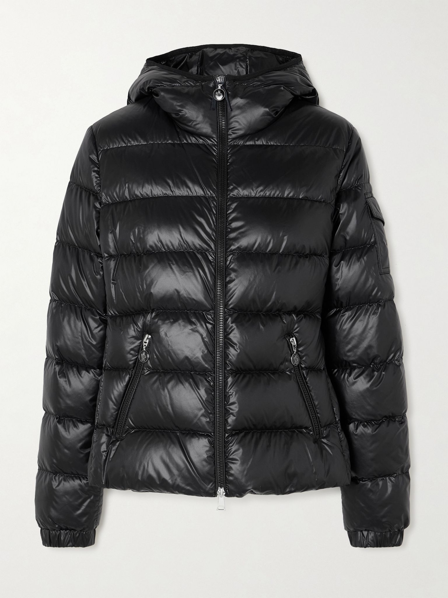 Gles hooded quilted shell down jacket Black - 1
