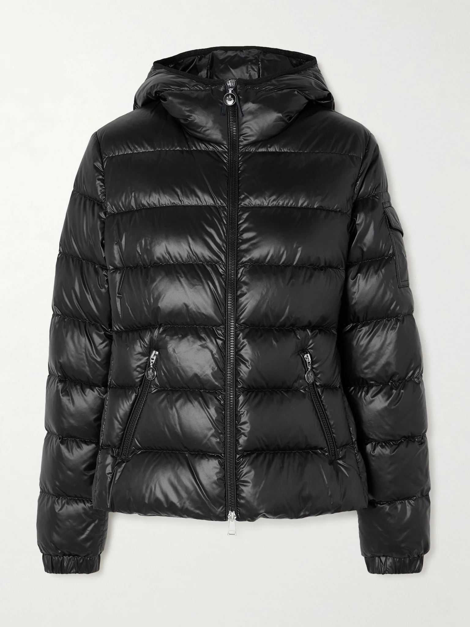 Gles hooded quilted shell down jacket Black - 1
