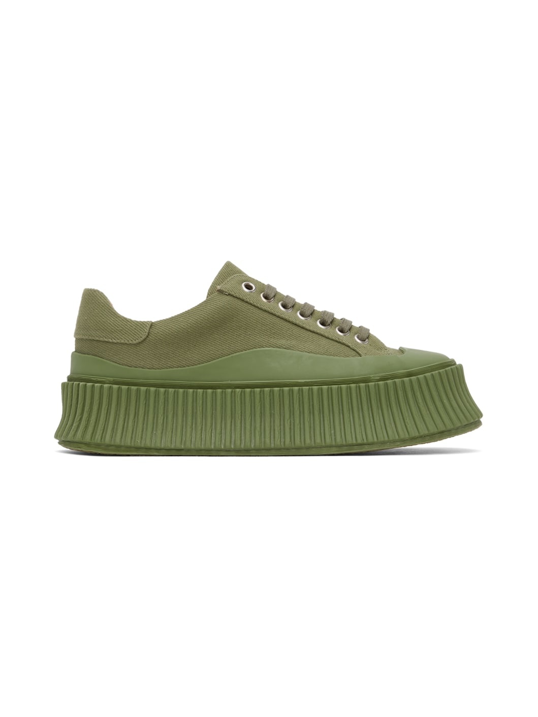 Green Platform Sneakers - 1