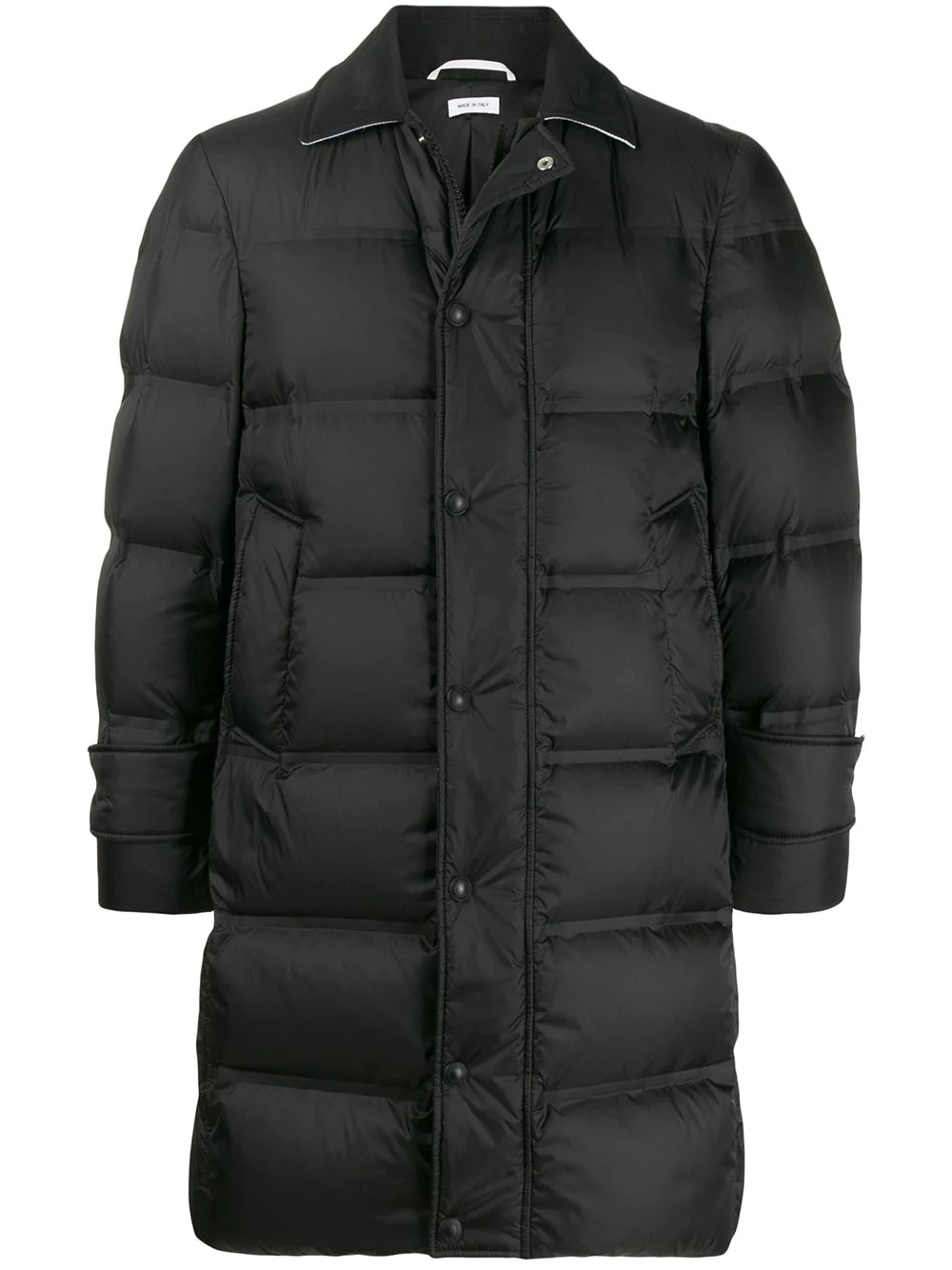 quilted zipped puffer jacket - 1