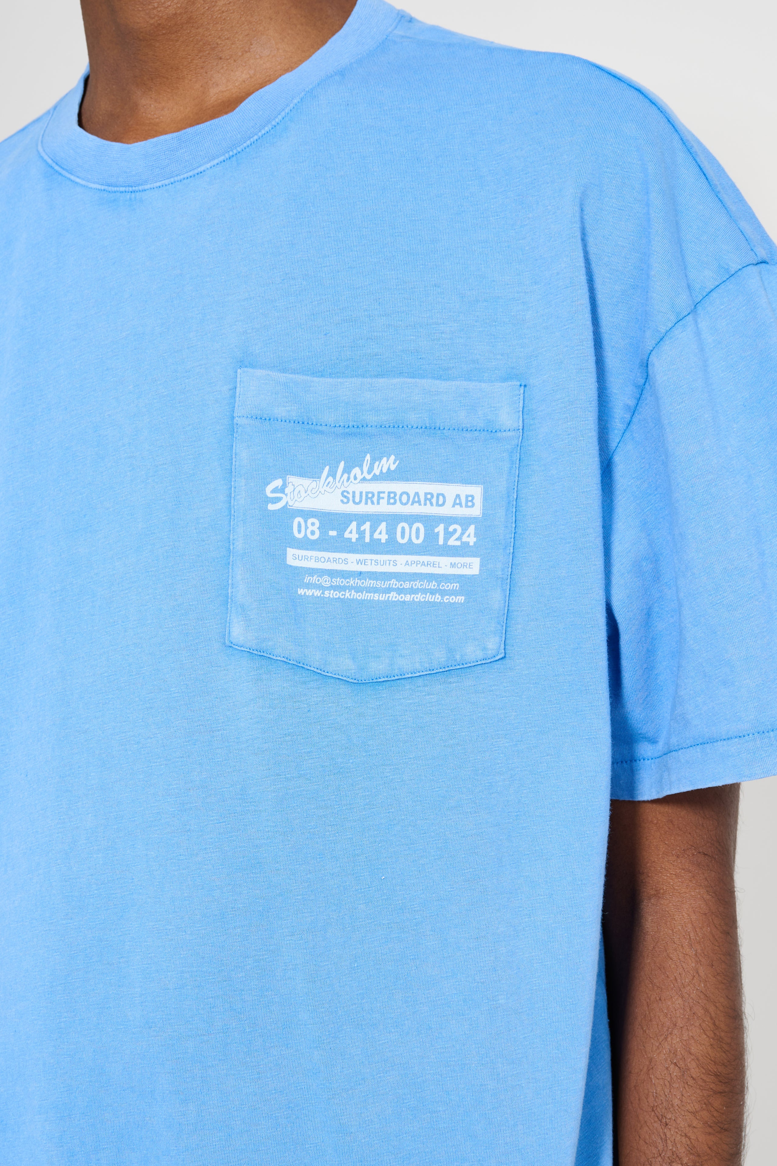 STOCKHOLM SURFBOARD CLUB PRINTED POCKET T-SHIRT WORK OCEAN - 5