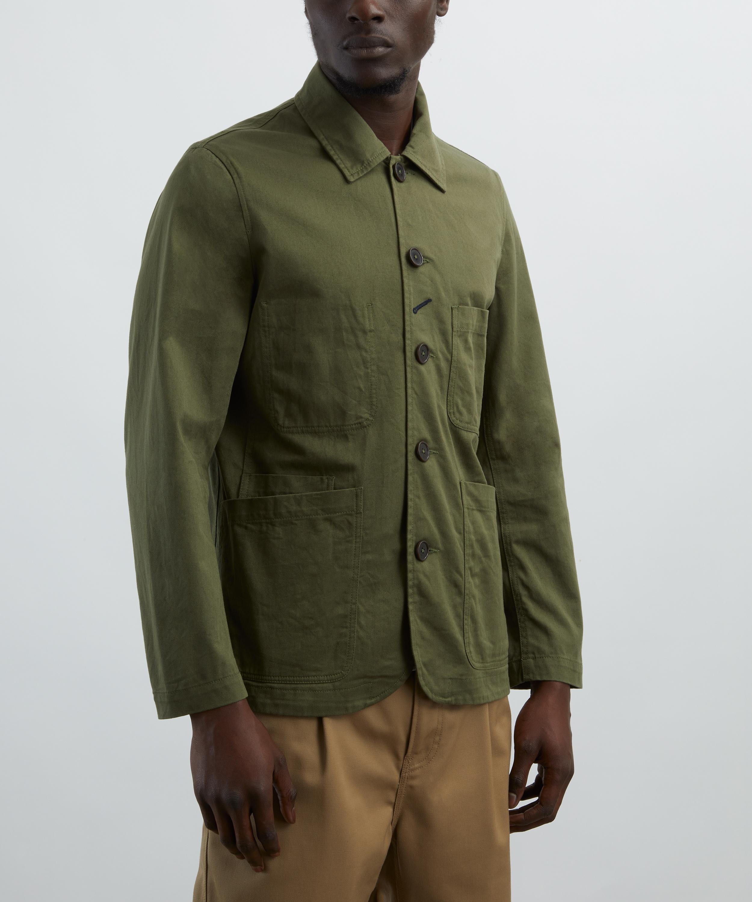 Light Olive Twill Bakers Jacket - 3