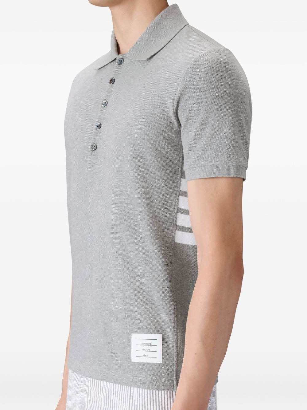 4-Bar cotton polo shirt - 4