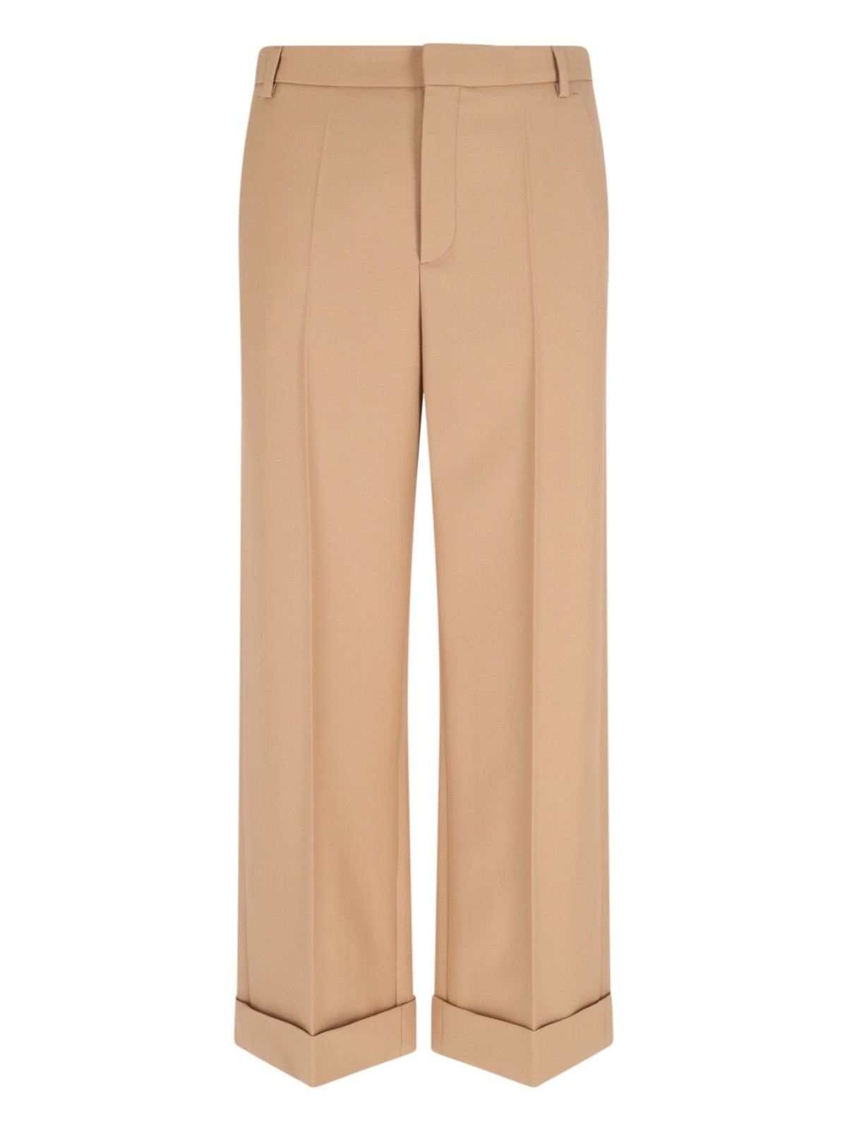 VIRGIN WOOL STRAIGHT PANTS - 1