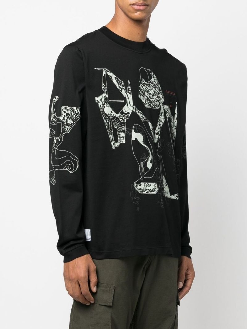 graphic-print long-sleeve T-shirt - 3