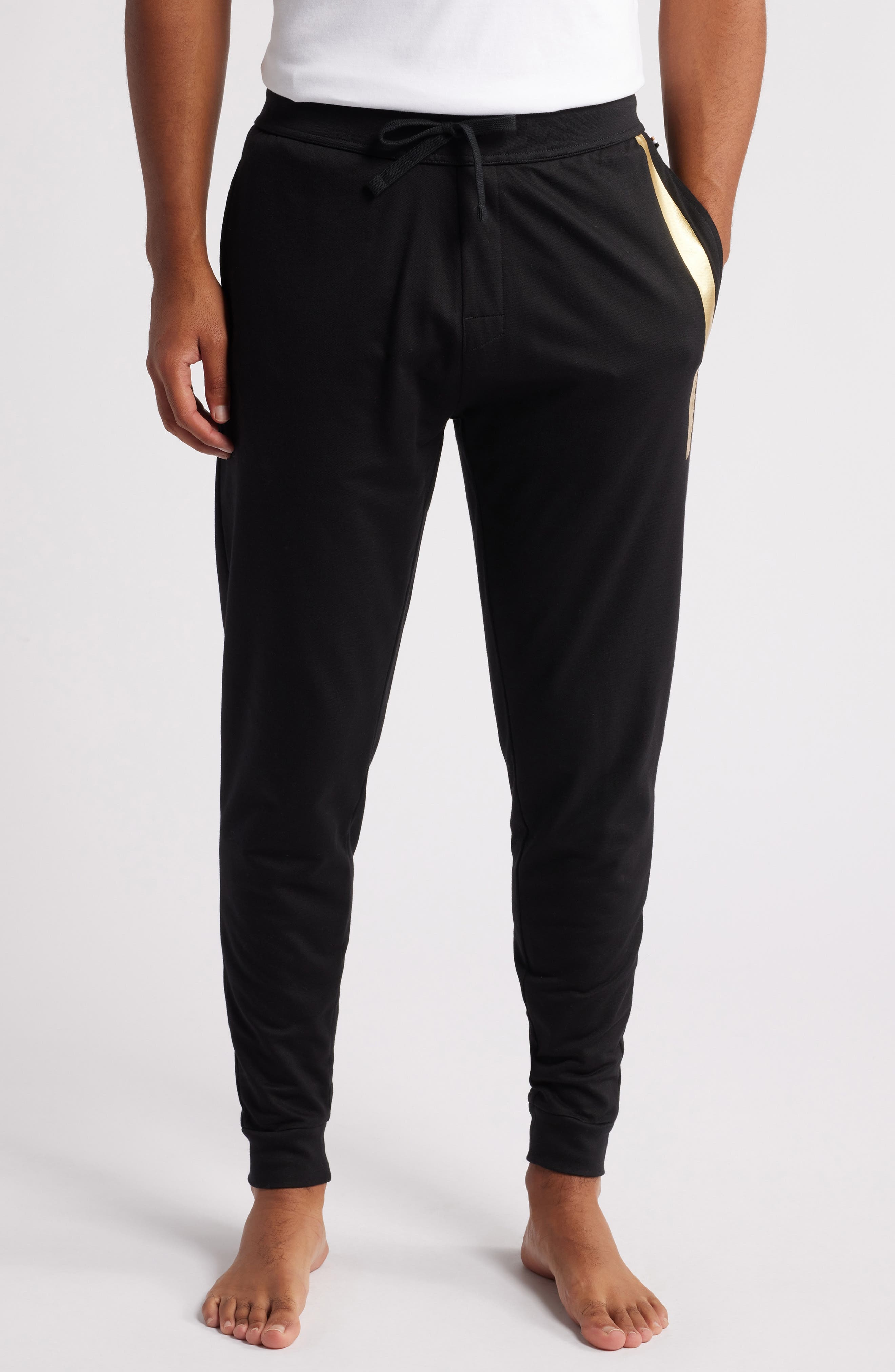 BOSS Authentic Cotton Lounge Pants in Black at Nordstrom - 1