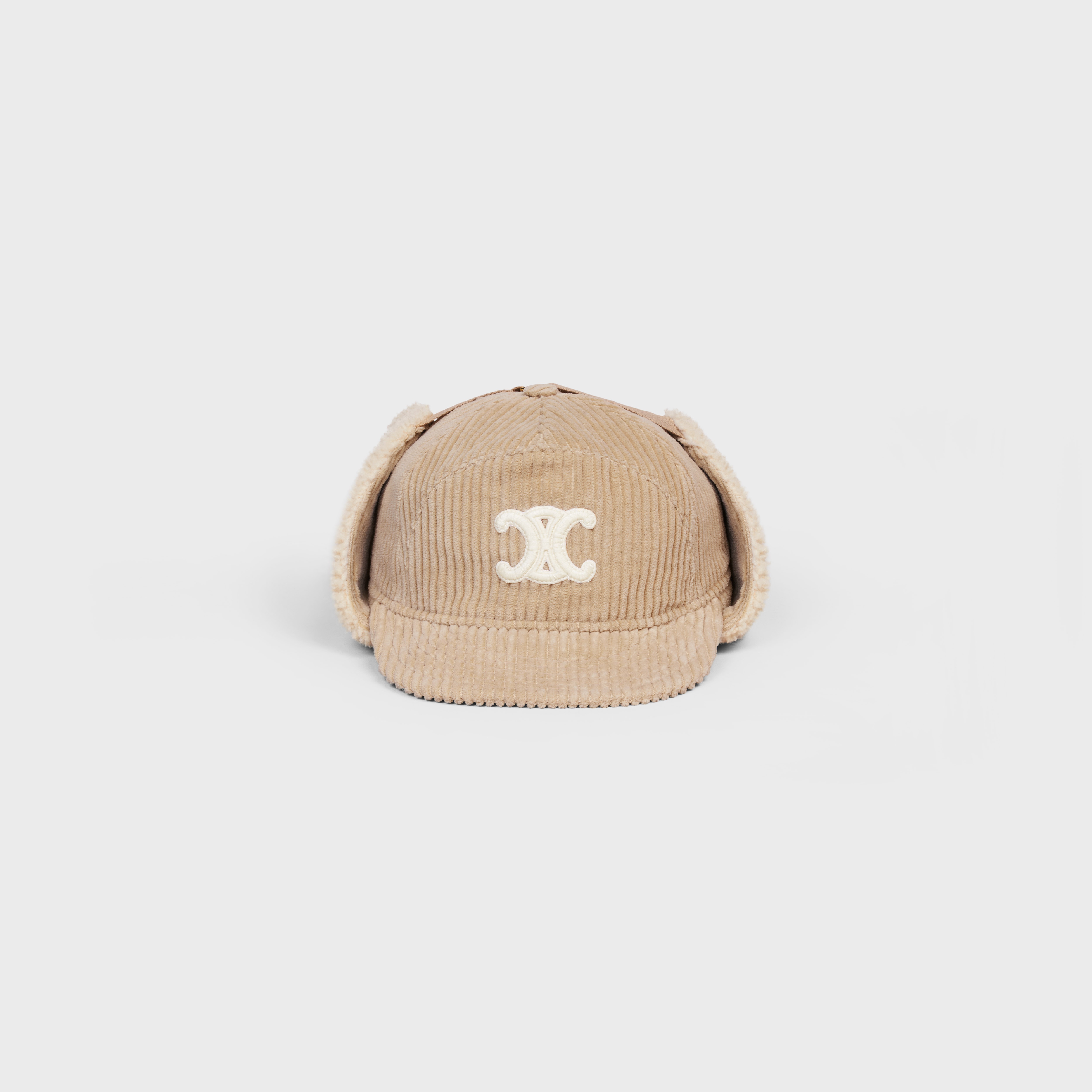 CELINE TRIOMPHE CHAPKA HAT IN VELVET | REVERSIBLE CELINE TRIOMPHE CHAPKA HAT IN VELVET | REVERSIBLE