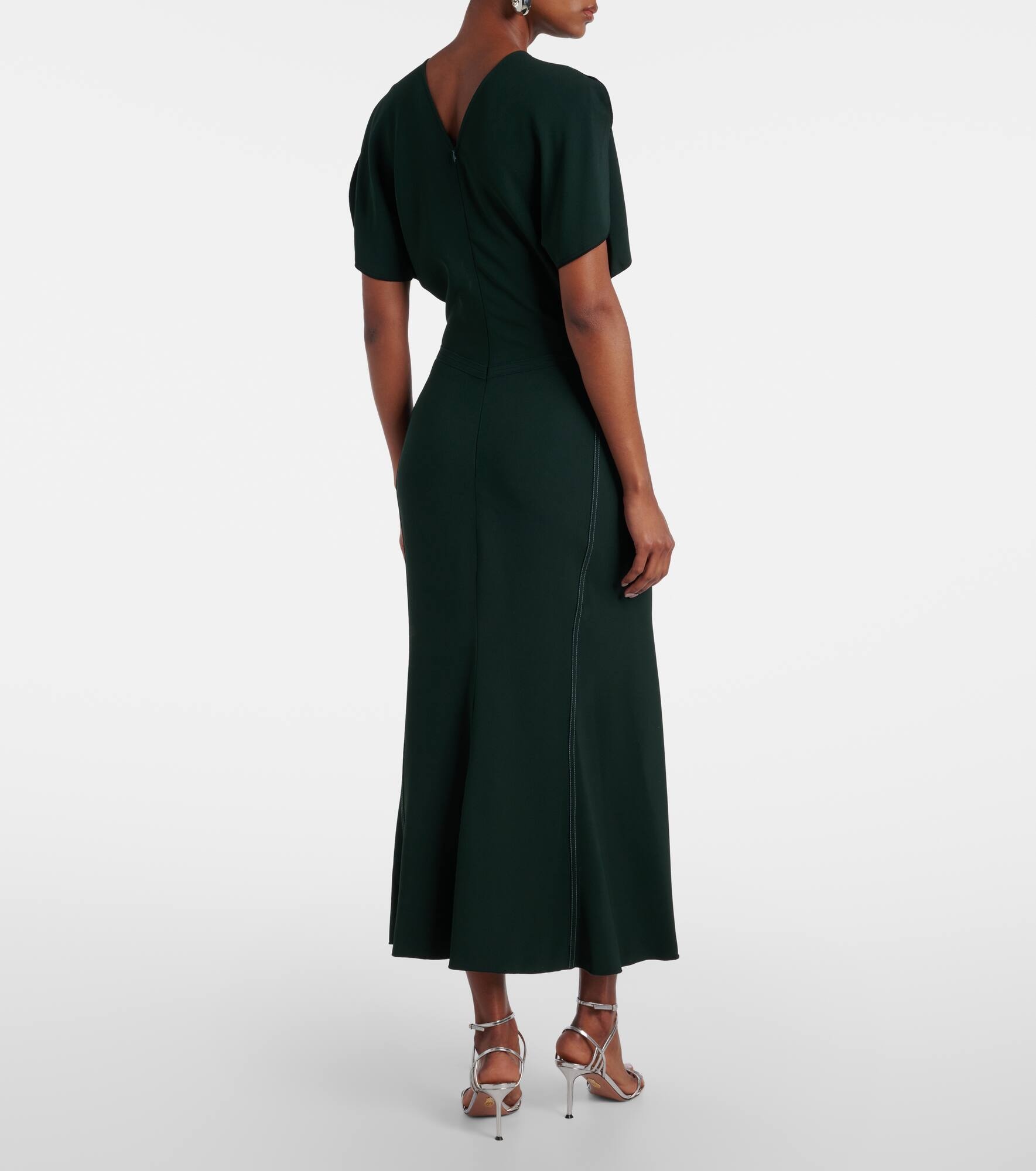 Gathered midi dress - 3