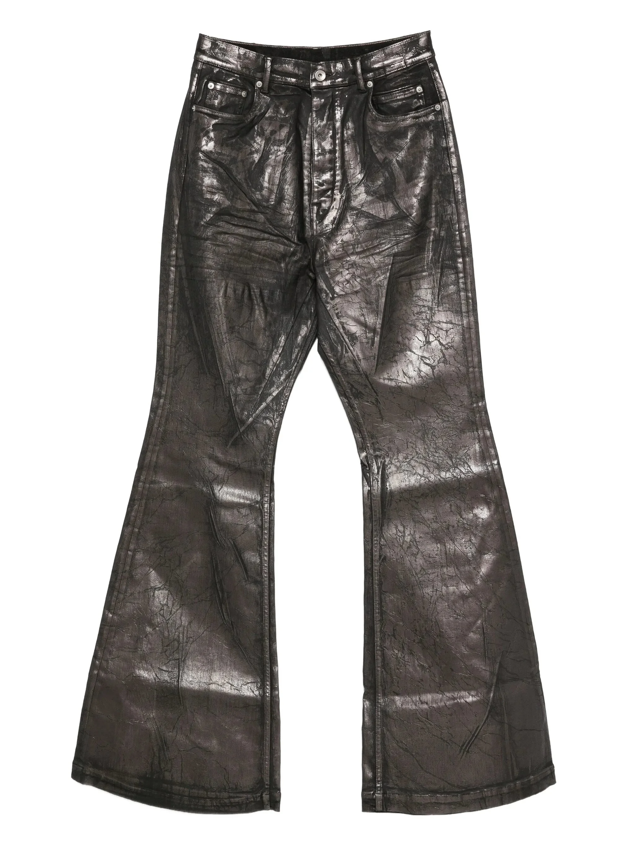 Rick Owens Drkshdw Crackled-effect Flared Jeans - 1