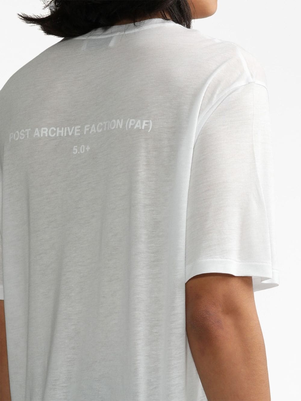 logo-print lyocell T-shirt - 5