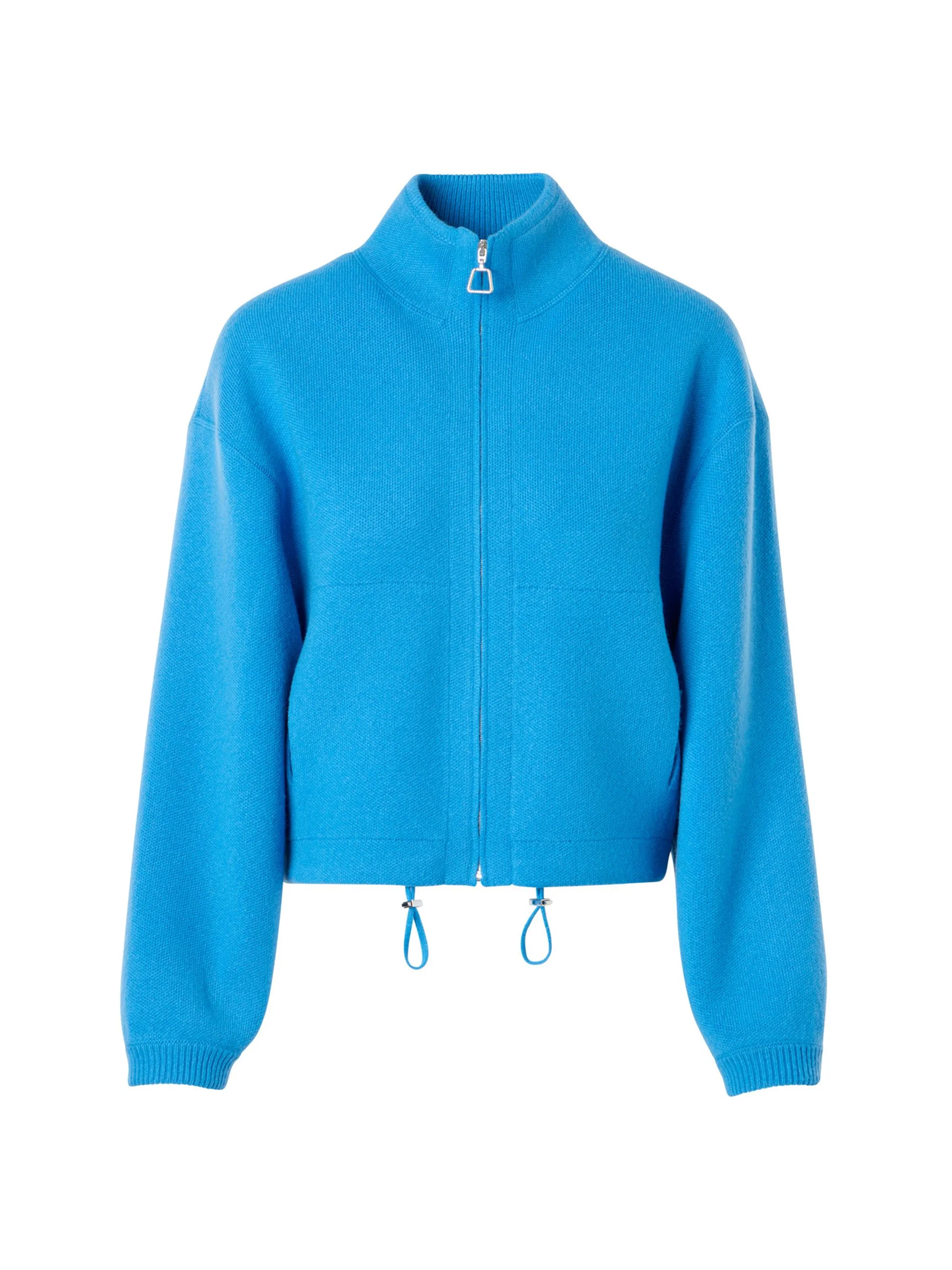 Women's Cashmere Zip-Front Cardigan - Twilight - 1
