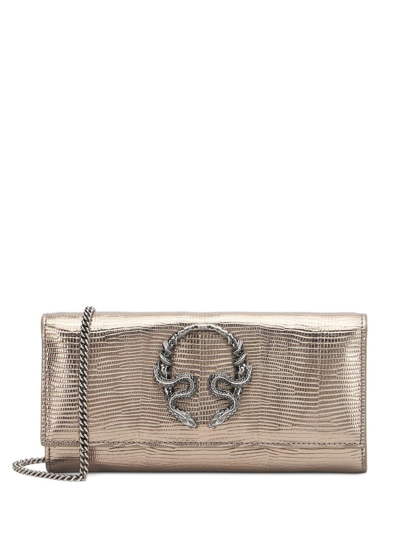 metallic reptile-effect wallet 1