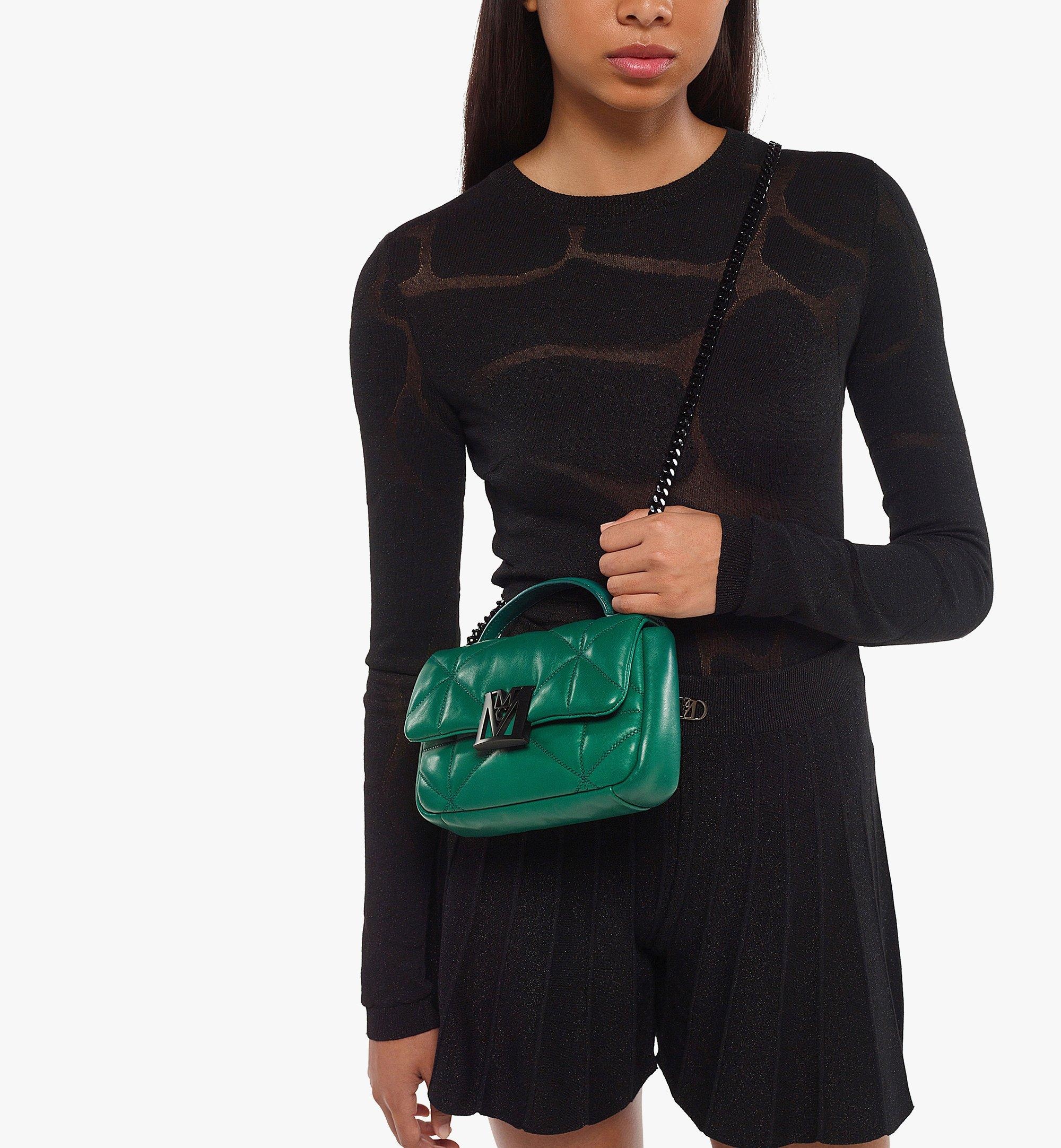 Travia Satchel in Cloud Quilted Leather - 6