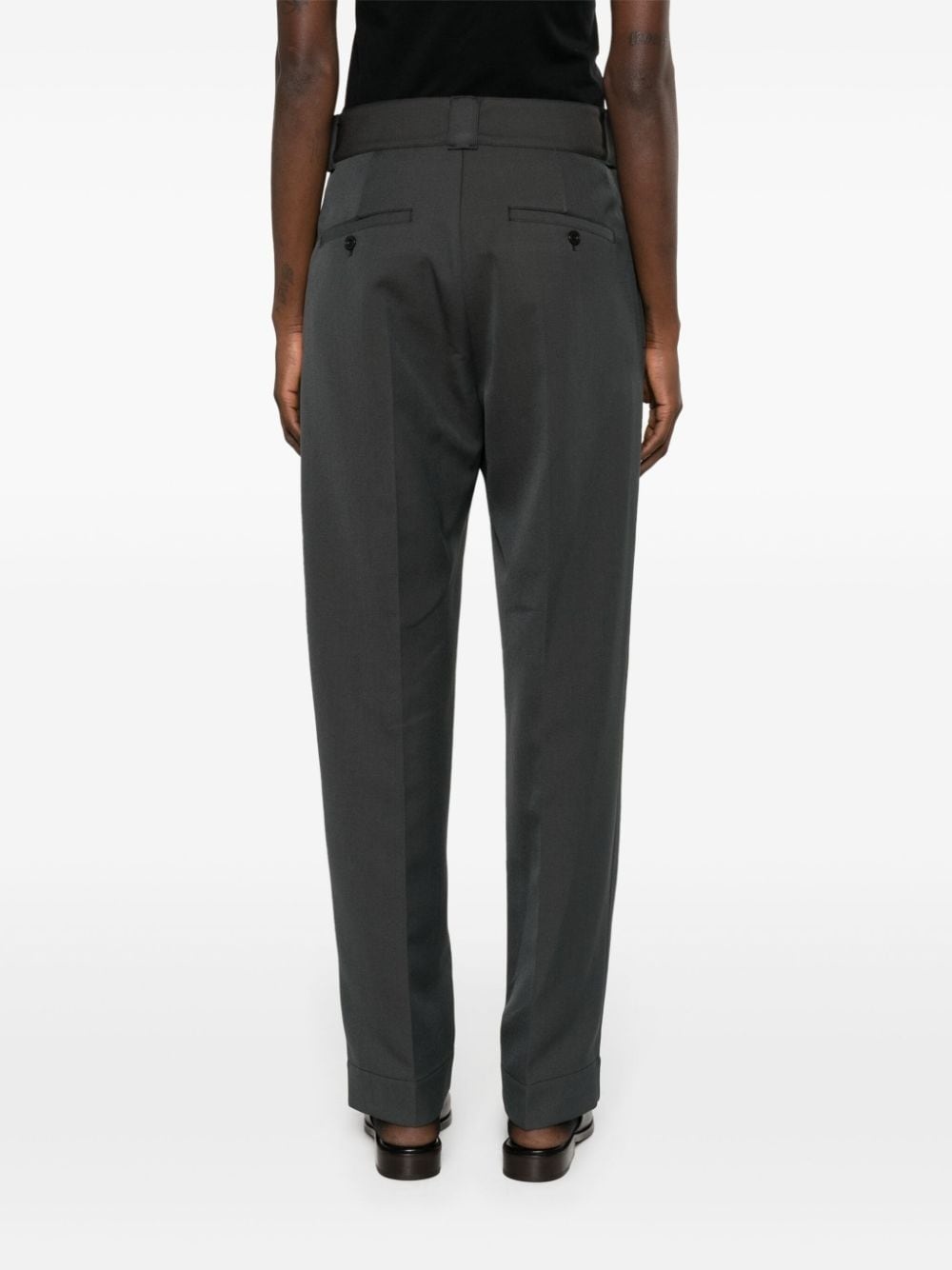 tailored straight-leg trousers - 4