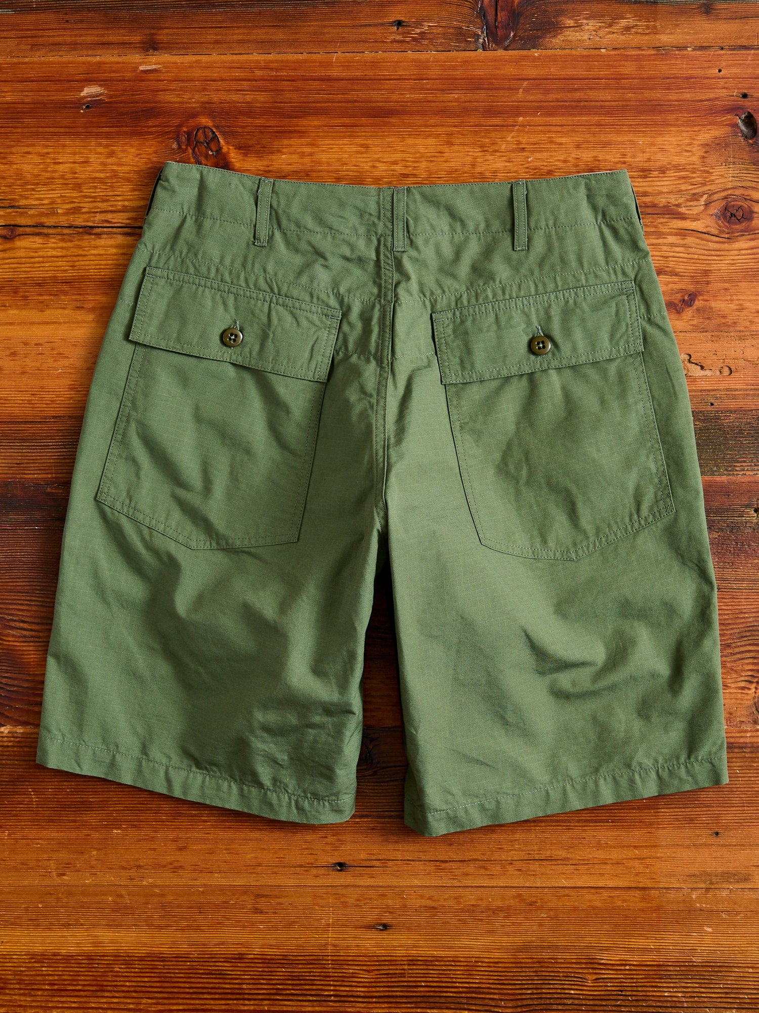 Fatigue Shorts in Olive Cotton Ripstop - 9