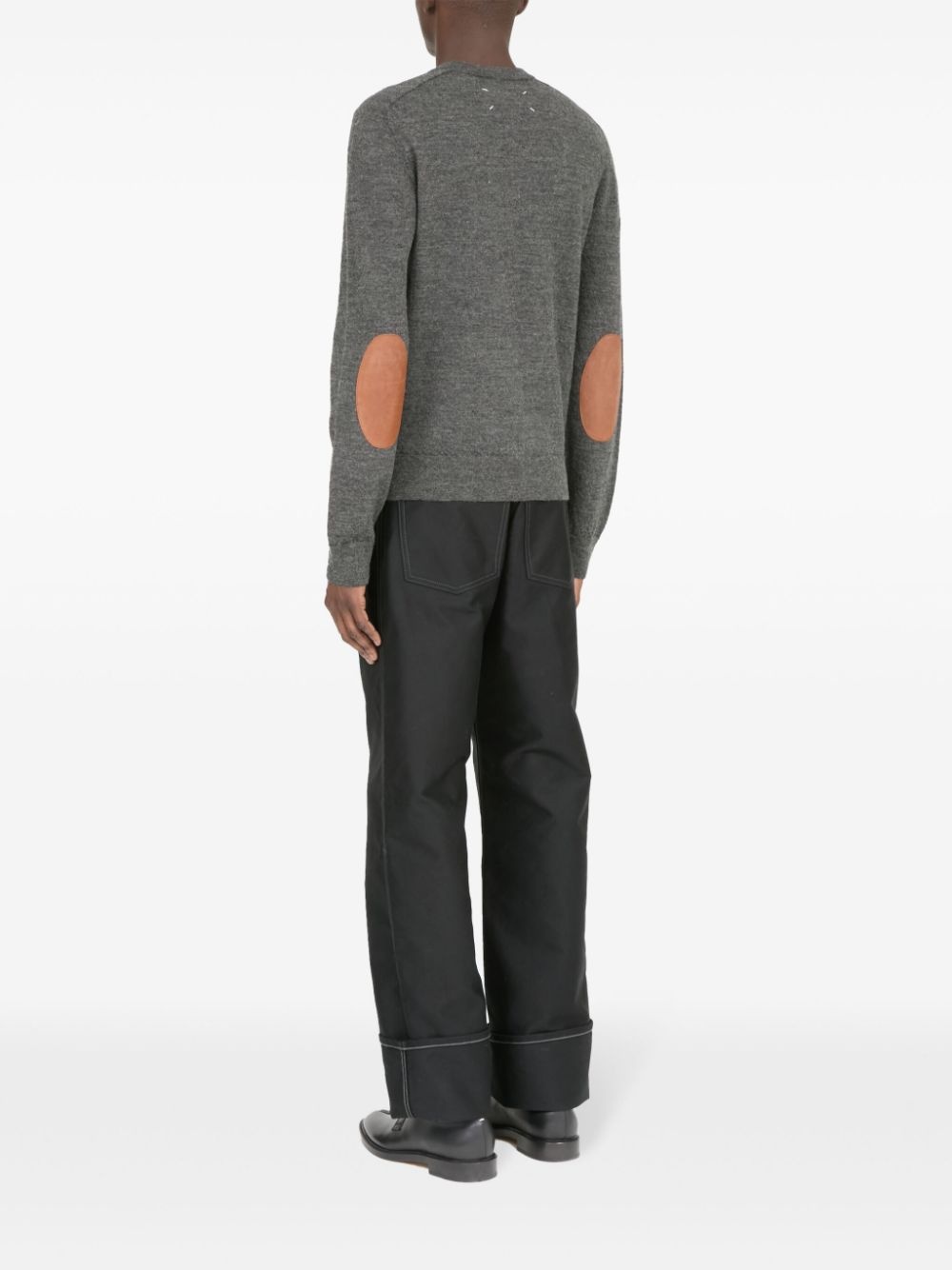 ELBOW-PATCH WOOL SWEATER - 5