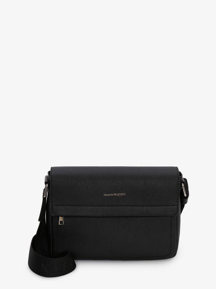 Crossbody Messenger in Black - 1