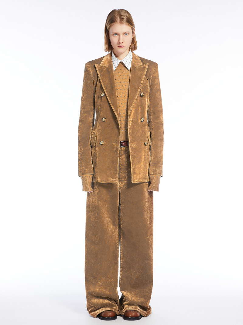 Sportmax WILSON Oversized 5-pocket flocked denim jeans outlook