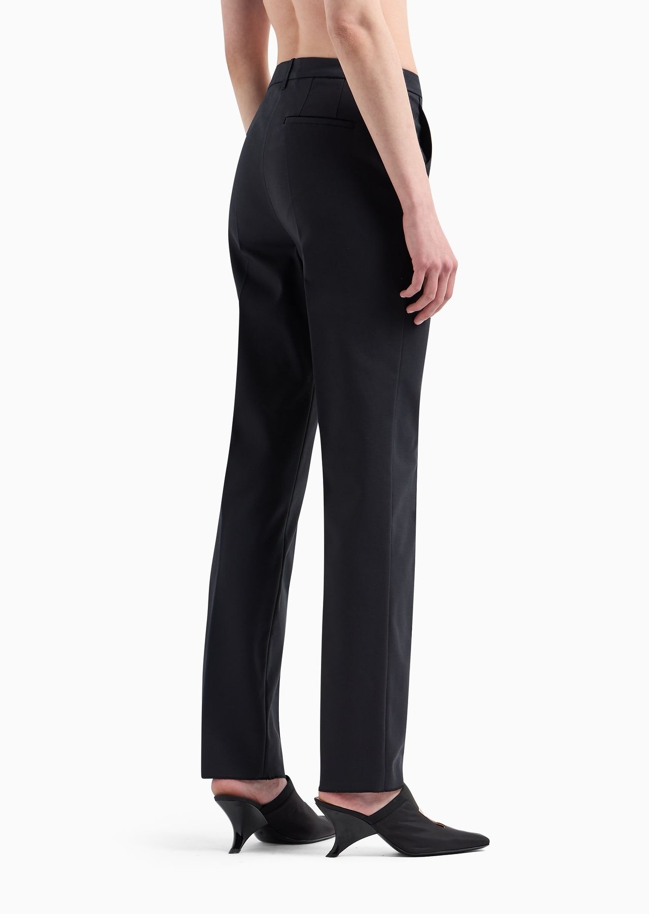 Couture cotton-blend slim-fit trousers - 3