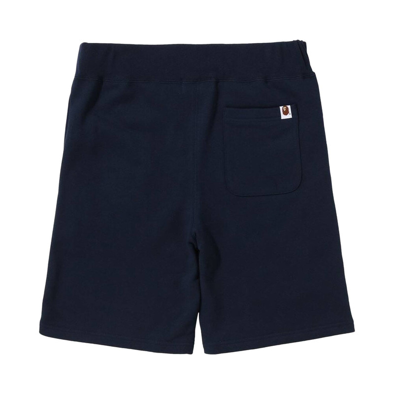 A BATHING APE® BAPE Multi Fonts Sweatshorts 'Navy' outlook