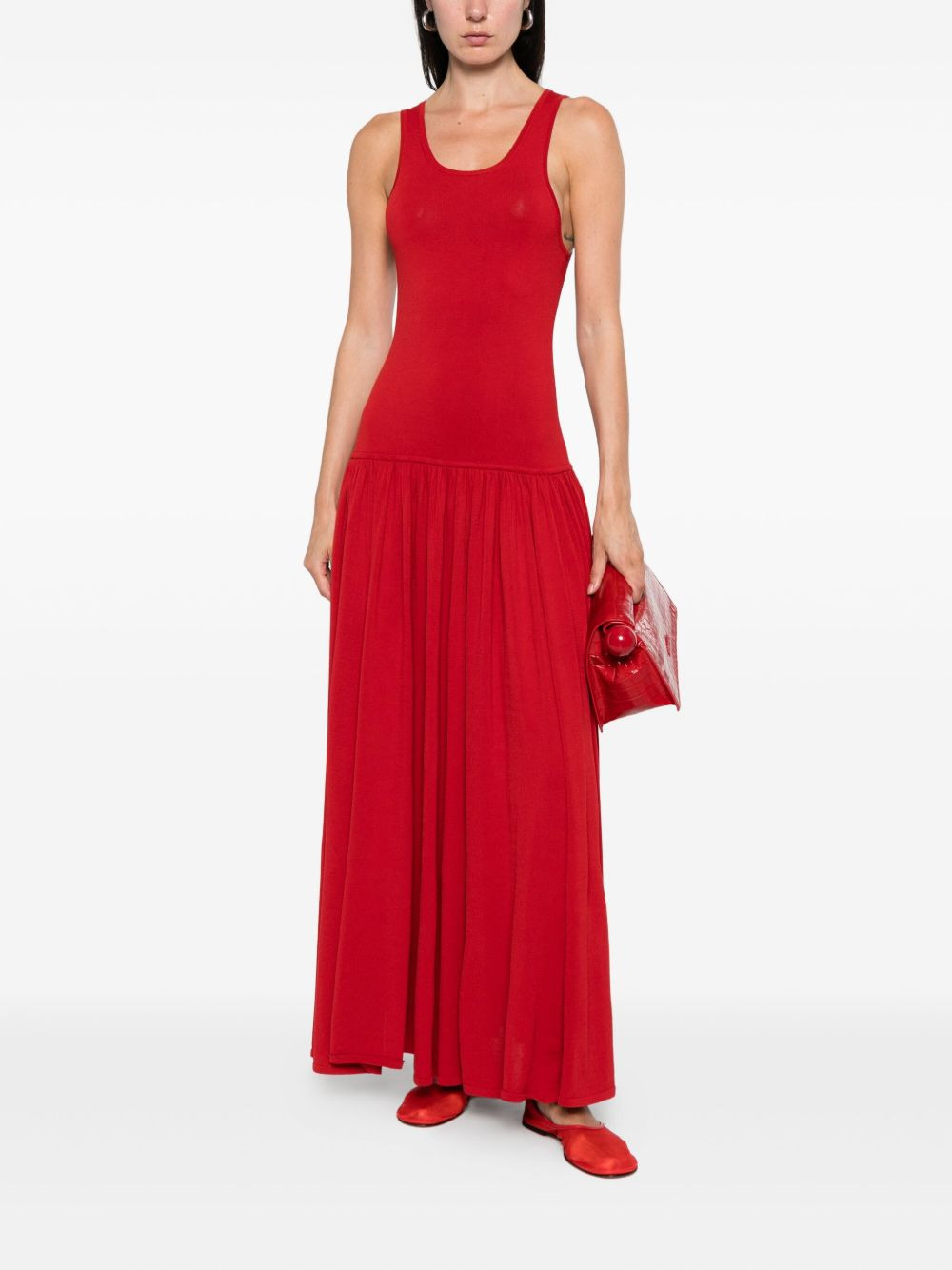 sleeveless maxi dress - 2