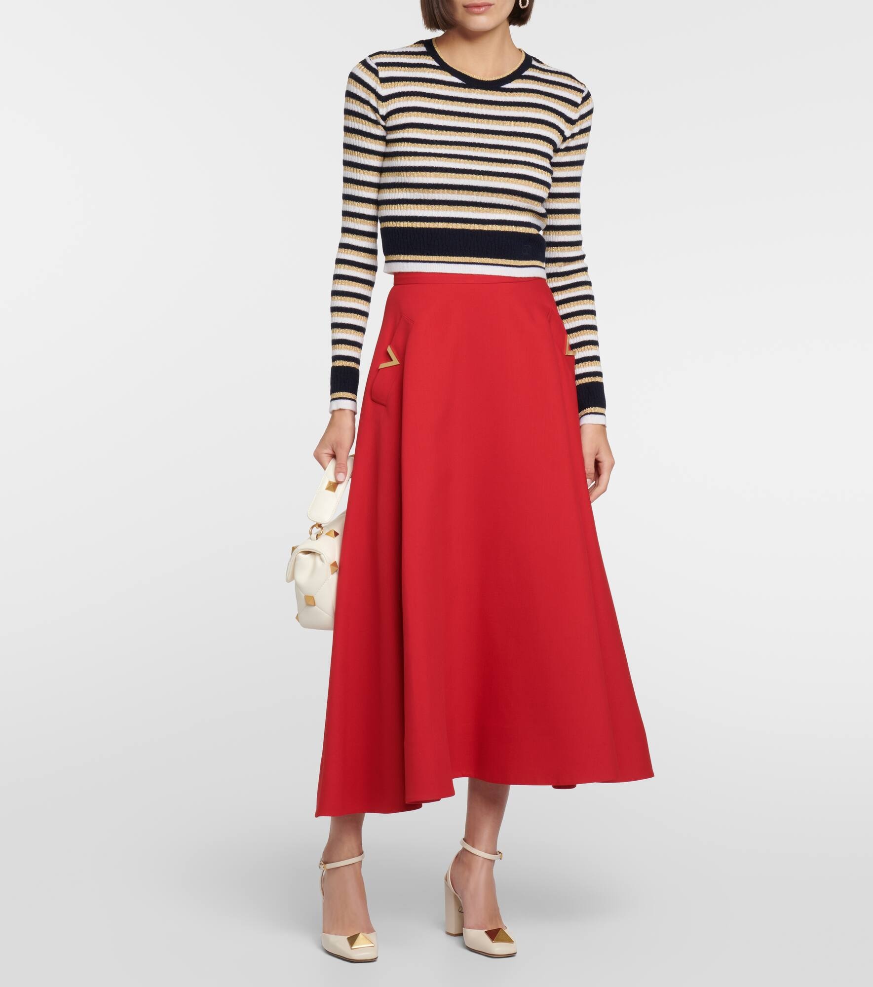 Crêpe Couture midi skirt - 2