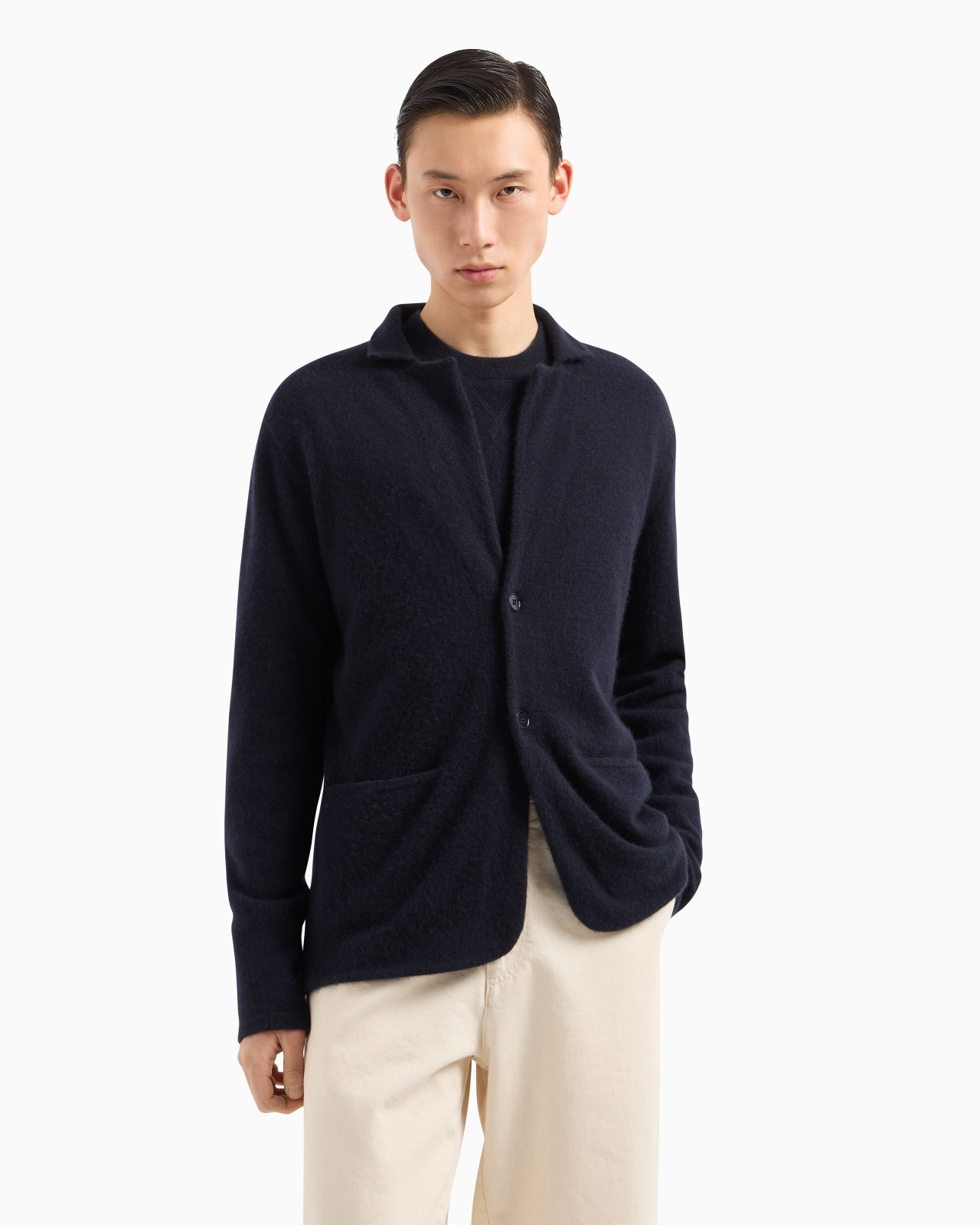 ICON PLAIN-KNIT PURE CASHMERE JACKET - 4