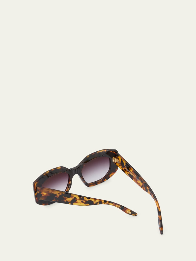 BARTON PERREIRA Crescendo 50.5mm Geometric Acetate Sunglasses outlook