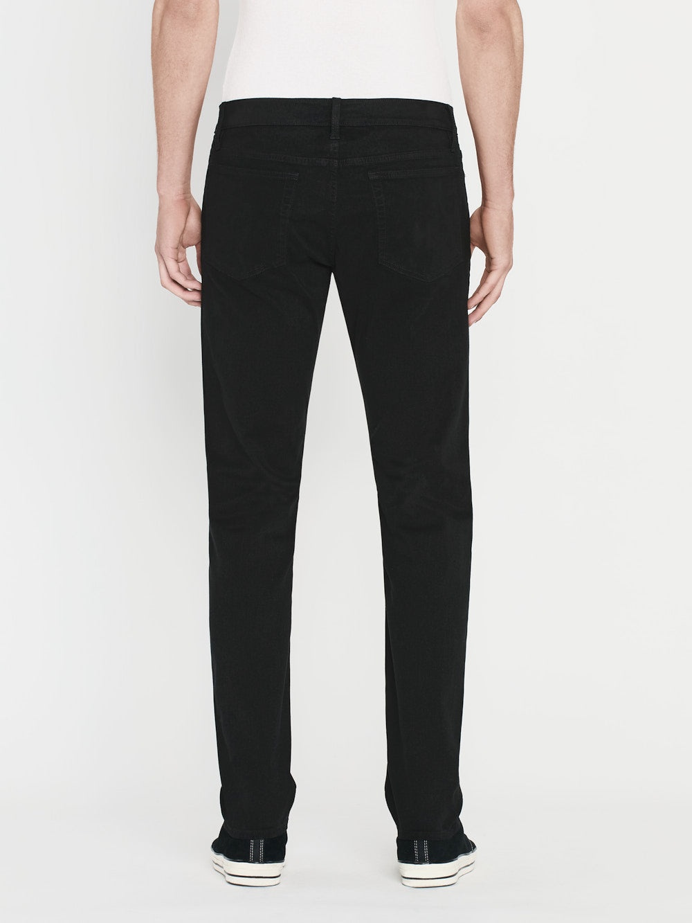 L'Homme Slim Brushed Twill in Noir - 6