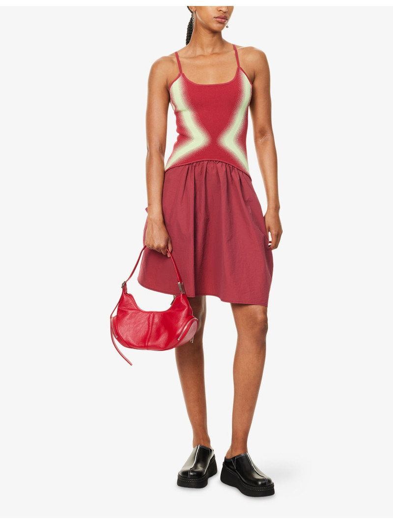 PH5 Naomi Mixed Shoulder-Straps Stretch-Woven Mini Dress outlook