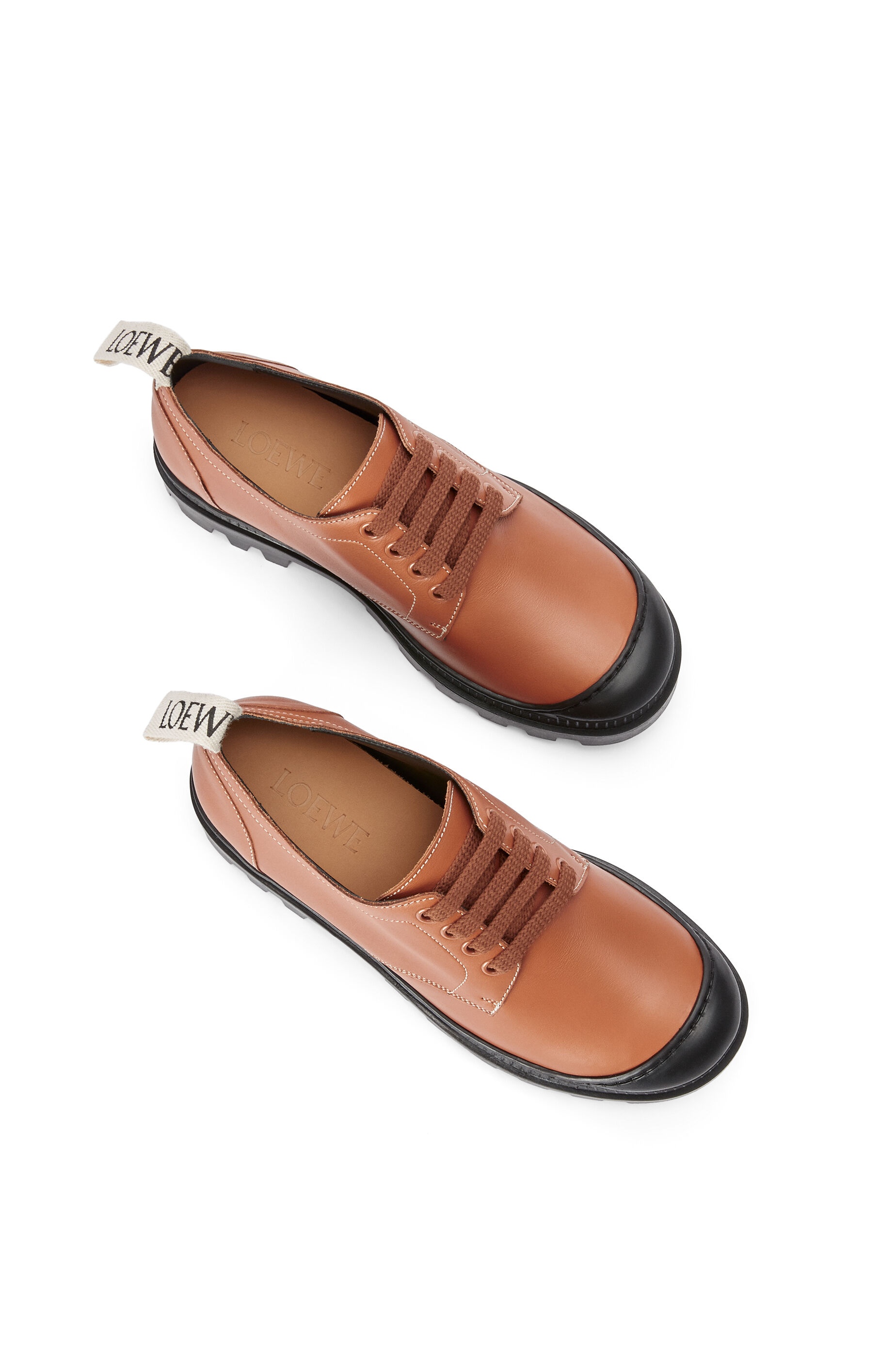 Lace up derby in calfskin - 3