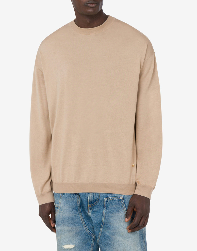 Moschino WOOL AND SILK PULLOVER GOLDEN M outlook