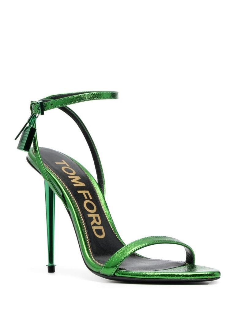 pointed-toe leather 120mm sandals - 2