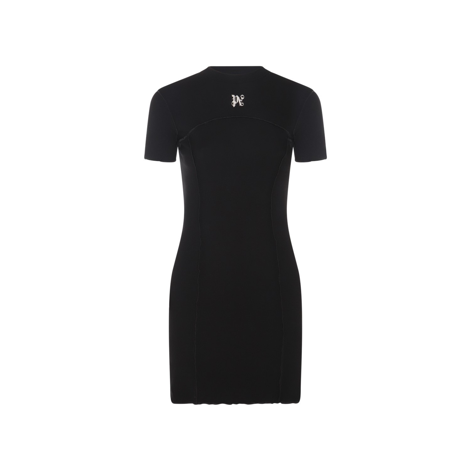 Palm Angels BLACK COTTON BLEND DRESS | palazzobelli | REVERSIBLE