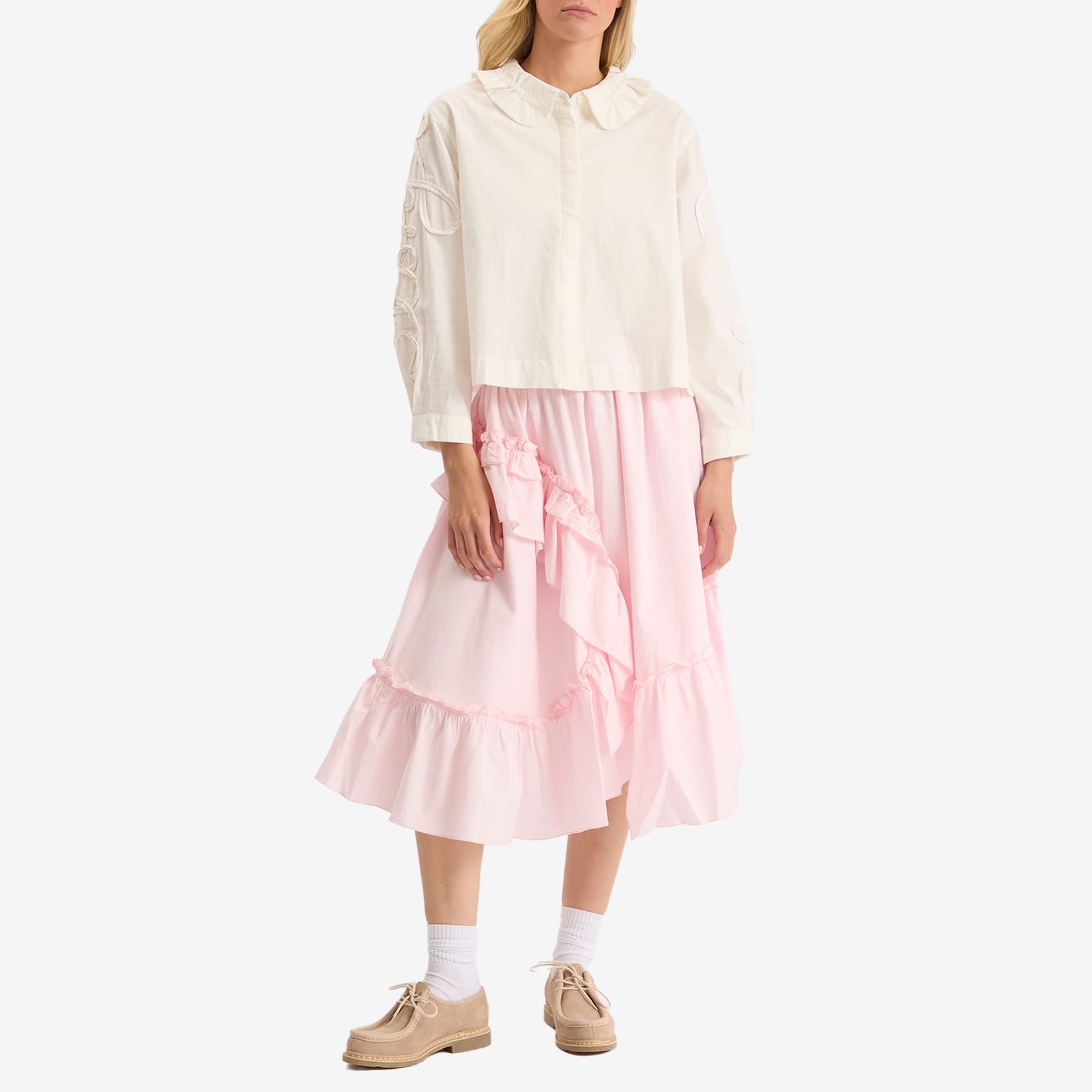 YMC Draped Midi Skirt - 4