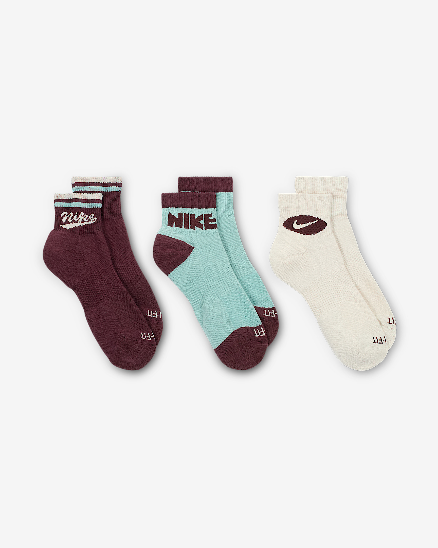 Nike Everyday Plus Ankle Socks (3 Pairs) - 3
