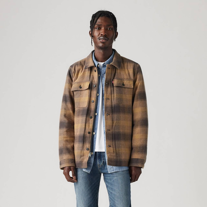 QUILT LINED PLAID SHACKET 2