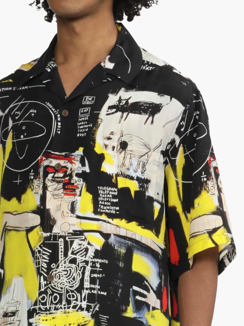 Jean-Michel Basquiat graphic-print shirt - 5