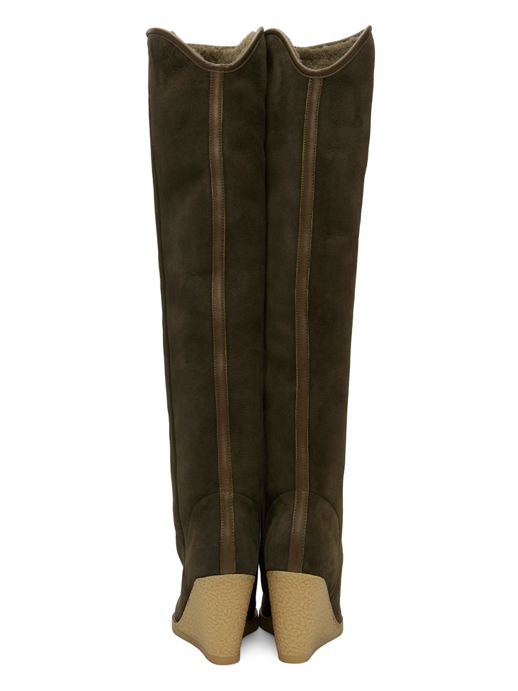 Khaki Tilin Tall Boots - 2