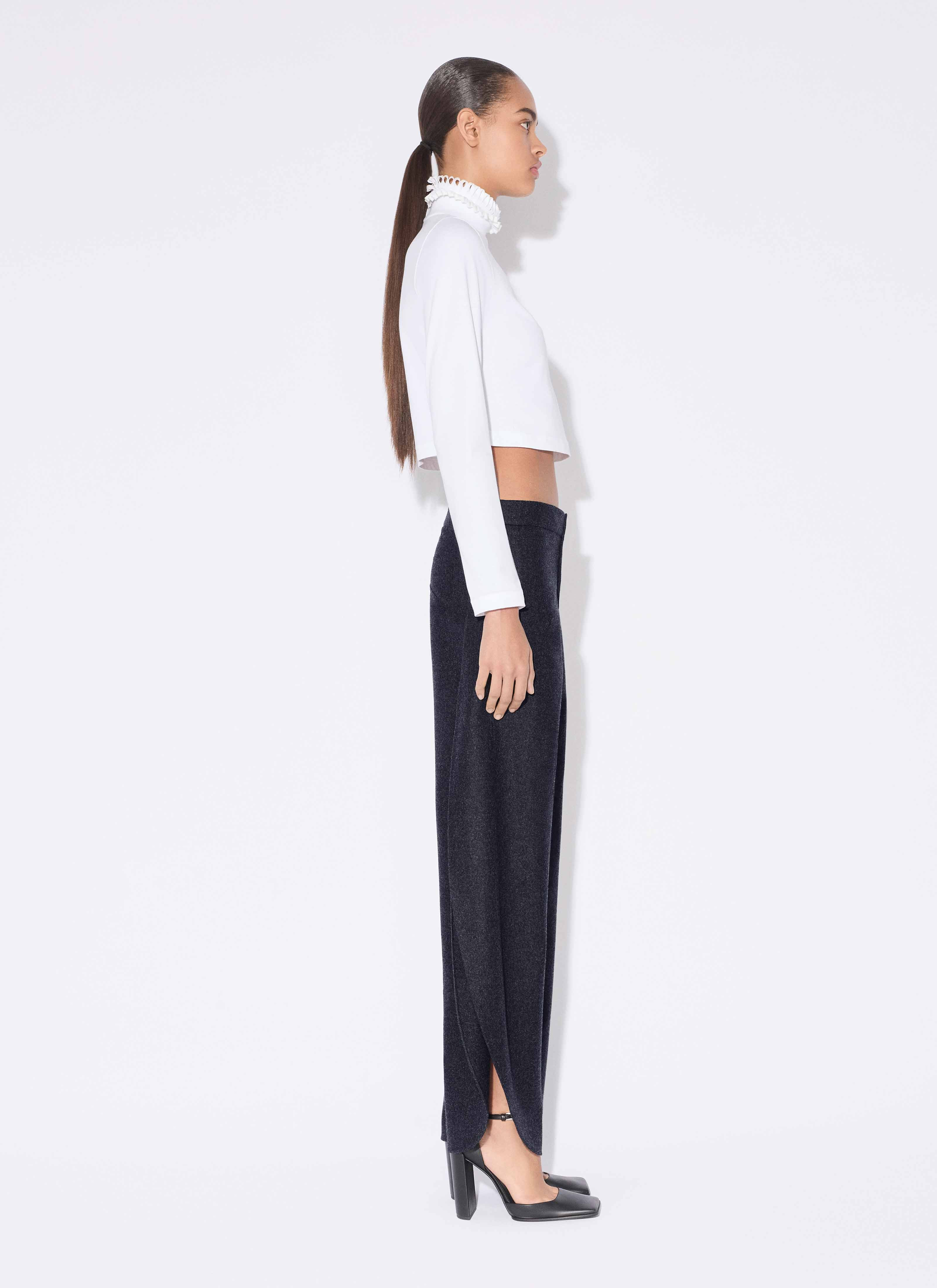 COTTON JERSEY CROPPED T-SHIRT - 5