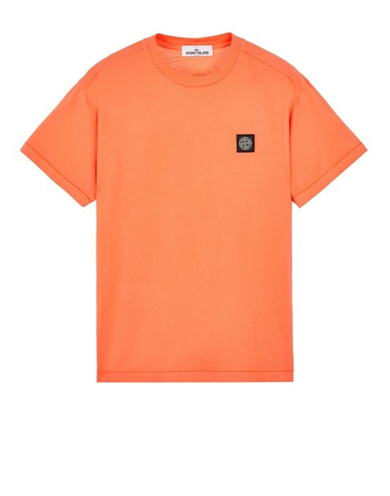 24113 GARMENT-DYED 60/2 COTTON JERSEY  ORANGE - 1