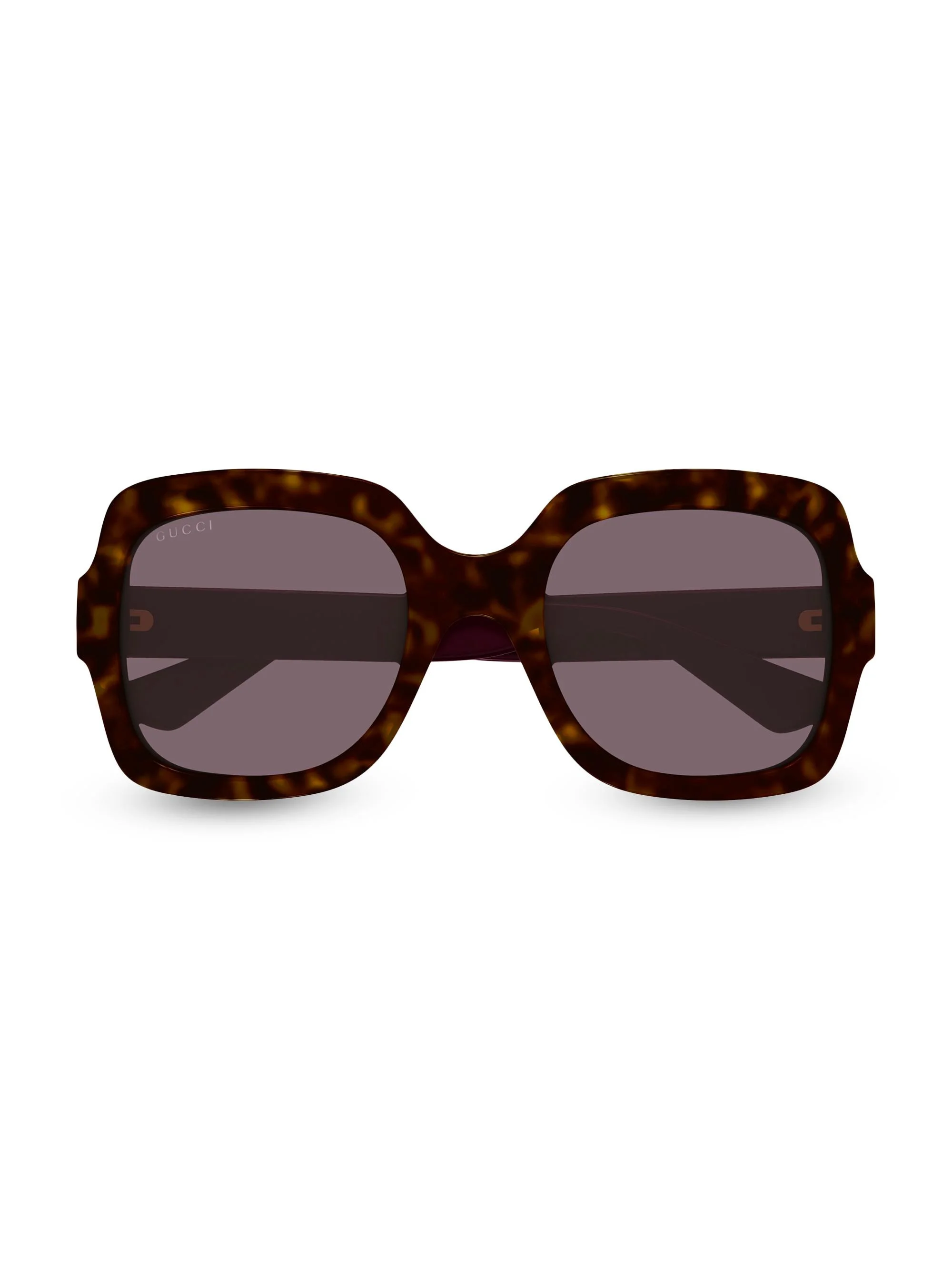 Women's Minimal 54MM Square Sunglasses - Havana Purple - 1