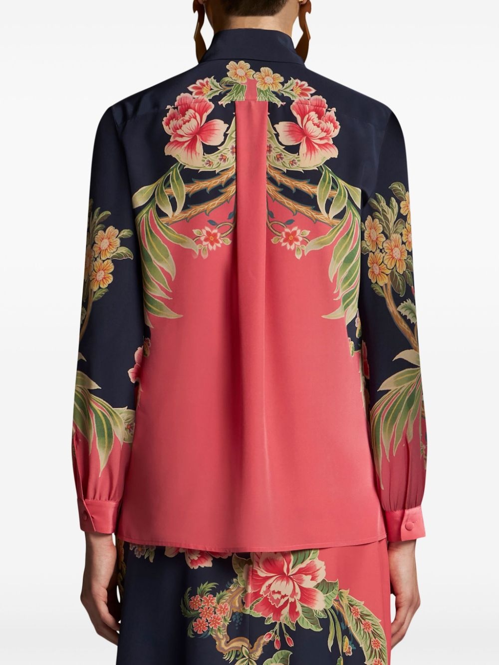 printed silk shirt - 4