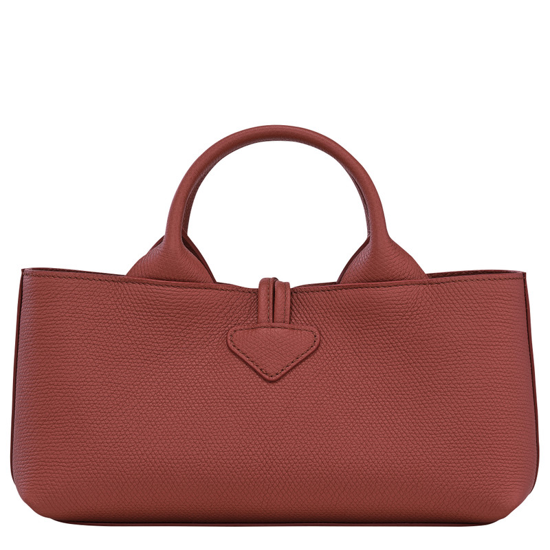 Le Roseau S Handbag Chestnut - Leather 4